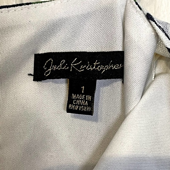 Jodi Kristopher Tropical Tie Front Summer Dress Strap Linen Blend 1 Women NWT - Picture 6 of 8